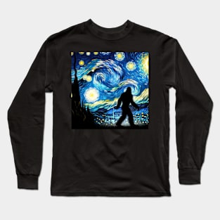 Sneaky Stitches Bigfoot Tees for the Stealthy Yet Stylish Explorer Long Sleeve T-Shirt